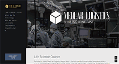 Desktop Screenshot of medlablogistics.com