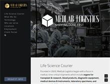 Tablet Screenshot of medlablogistics.com